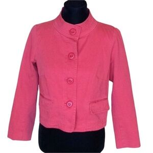 J. Crew Classic Twill Chino cropped jacket Salmon color Size 4